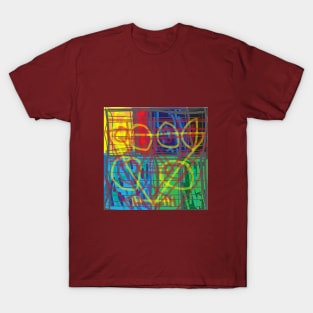 Image of colorful abstract art illustration T-Shirt